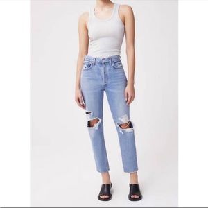 AGOLDE Fen High Rise Relaxed Taper Jeans, Color Wander, Size 23, NWT